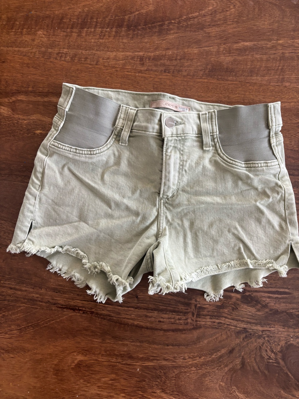 Joe’s Jeans Light Sage Maternity Jean Shorts